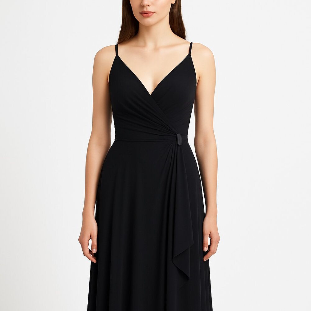 Simply (NWOT) Elegant Black Maxi Dress - Size 2